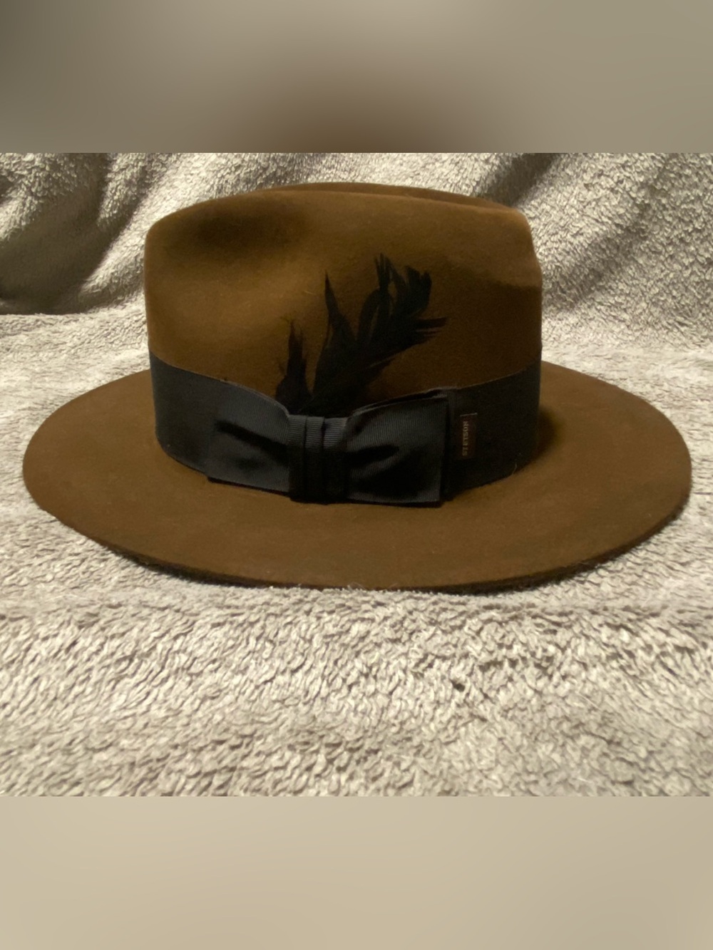 Stetson the Sovereign Brown Fedora Hat Fur Felt Size 7 1/8 Vintage Indiana Jones